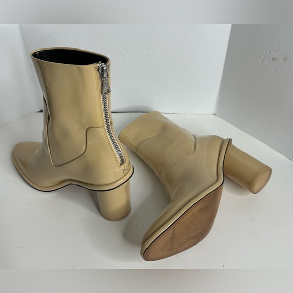 rag & bone Wiley High Booties Size 7 Stones Beige $475. Zip Back Ankle Boot PICS - Picture 8 of 13